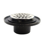 2" IPS Cast Iron Bolt Down Drain w/ S.S. Strainer