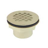 2" PVC Solvent Weld Shower Stall Drain w/ S.S. Strainer
