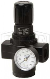R17-B00RG - Series 1 FRLs R17, R18-Series Jumbo Regulator with Gauge