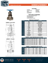 800# Forged Steel Socket Weld Gate Valve Spec Sheet