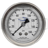 GLSSC160 - Stainless Liquid Filled Center Back Mount Gauge