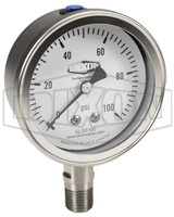 GSS300 - Stainless Steel Dry Lower Mount Gauge
