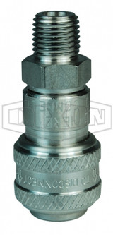 3DM3-S - D-Series Pneumatic Automatic Male Threaded Coupler