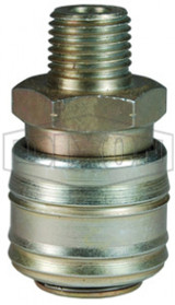 3MM4-PL - M-Series ARO Pneumatic Automatic Male Threaded Coupler