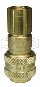 3DF3-B - DF-Series Pneumatic Automatic Female Threaded Coupler