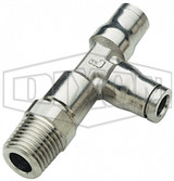 36035614 - Nickel-Plated Brass Legris Push-In Male Run Tee