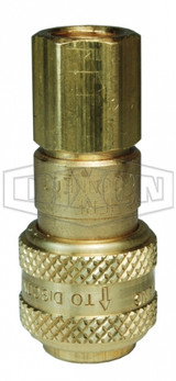 3DF4-B - DF-Series Pneumatic Automatic Female Threaded Coupler