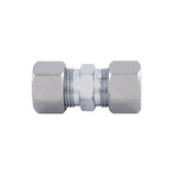 3/8" O.D. Brass Compression Union- Chrome Plated- Lead Free