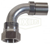FJS90-06-06 - Nominal Smooth Bore PTFE Hose 90° FJIC Fitting