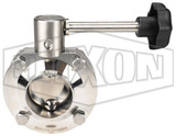 B5107E300BB-B - B5107-Series Butterfly Valve with Infinite Handle Weld End