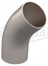 DVF-C300G1T - Vacuum Weld 45° Elbow with Tangents