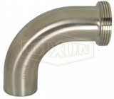 B2T-G400 - Polished 90° Threaded Bevel Seat x Weld Elbow