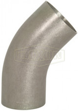 B2KS-R400U - Unpolished 45° Long Weld Elbow with Tangent
