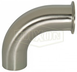 B2CM-G400 - Polished 90° Clamp x Weld Elbow
