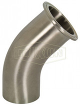 B2KM-R100 - Polished 45° Clamp x Weld Elbow