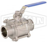 BV2GG-150CC-A - BV2GG-Series Non-Encapsulated 2-Way, 3-Piece Ball Valve