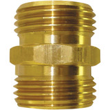 3/4" MHT x 3/4" MPT x 1/2" FPT Brass Hose Nipple Adapter