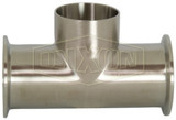 B7MMW-G250 - Polished Clamp Run x Weld Branch Tee