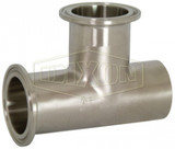 B7WMM-G250 - Polished Weld x Clamp Run x Clamp Branch Tee