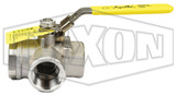SSBV50TW - 3-way Stainless Steel Diverting Ball Valve