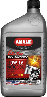 AMALIE Elixir 0W-16 Full Synthetic Motor Oil (160-65736-56) 1 Quart Bottle, Pack of 12