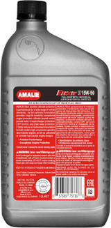 AMALIE Elixir Full Synthetic 15W-50 (160-75736-56) 1 Quart Bottle, Pack of 12