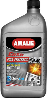 AMALIE Elixir 5W-40 dexos2 Full Synthetic Euro Motor Oil (160-65796-56) 1 Quart Bottle, Pack of 12