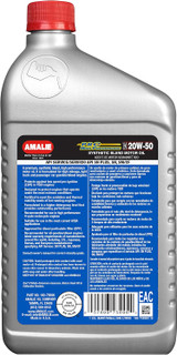 AMALIE Pro High Performance Synthetic Blend 20W-50 (160-75696-56) 1 Quart Bottle, Pack of 12