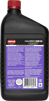 AMALIE 4T X-Treme Max 20W-50 Motorcycle Oil (160-60696-56) 1 Quart Bottle, Pack of 12