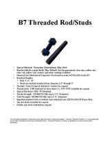 B7 Stud Information
