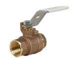 Lead Free Bronze Ball Valve, 2 Piece, Full Port, Threaded Connection, Stainless Steel Trim, 600 CWP, 150 WSP