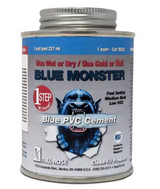Weatherproof 1-Step PVC Blue Cement