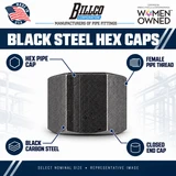 Billco Black Steel Hex Caps feature graphic