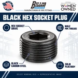 Billco Black Hex Socket Plug feature graphic