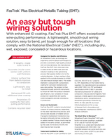 FasTrak® Plus Electrical Metallic Tubing (EMT)