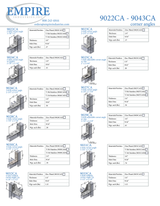 Page 1 Empire Series 9022FF – 9043FF – Corner Angles Submittal