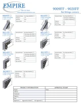 Empire Series 9009FF – 9020FF – Flat Fittings: Corners Submittal