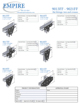 Empire Series 9013FF – 9021FF – Flat Fittings: Tees and Crosses