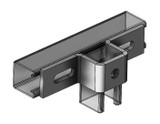 Fig. 9054UF Adjustable 1-Hole, 2-Slot “U” Support for 1-5/8″ x 1-5/8″ Strut