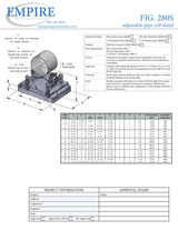 Empire Figure 280S – Adjustable Pipe Roll Stand Submittal