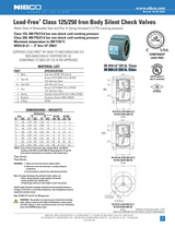Check Valve - Class 250, Iron Body, Buna-N Seat Spec Sheet