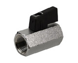 Mini Brass Ball Valve, 1 Piece, Threaded Connection, 450 WOG