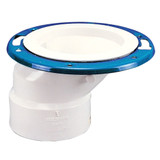 PVC DWV Offset Closet Flange W/Adjustable Metal Ring Epoxy Coated (Hub)