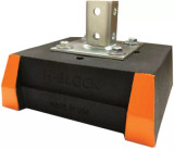 HB-Mega-Support With B-620-Sq Electro-Galvanized Steel Post Base