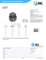 3388 Ductile Iron Cored Plug