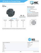3207 Ductile Iron Cross Spec Sheet