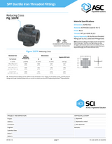 3207R Ductile Iron Reducing Cross
