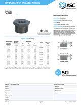 3283 Ductile Iron Bushing Spec Sheet