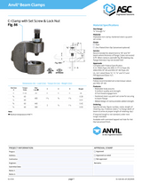 86 C-Clamp w/ Set Screw & Lock Nut