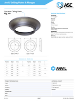 395 Cast Iron Ceiling Plate